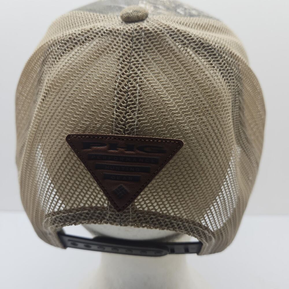 Columbia PHG Hat Mens Camo Hunting Camouflage Mesh Brown Cap - Picture 3 of 5